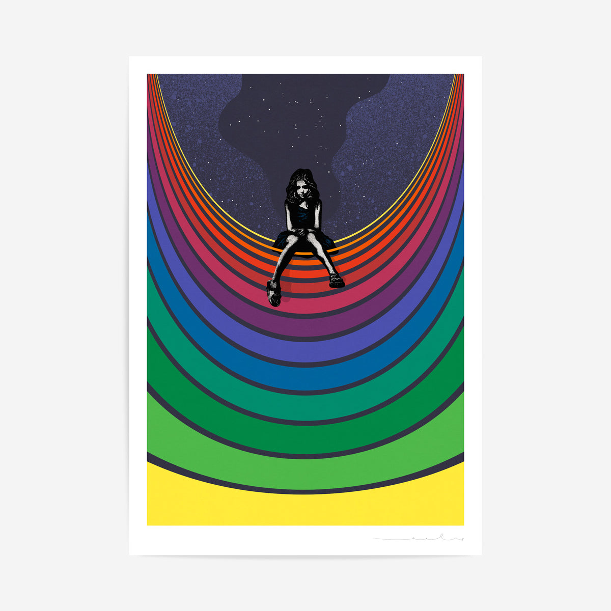 'Gravity of Youth' Limited edition 18 colour screenprint by UK artist