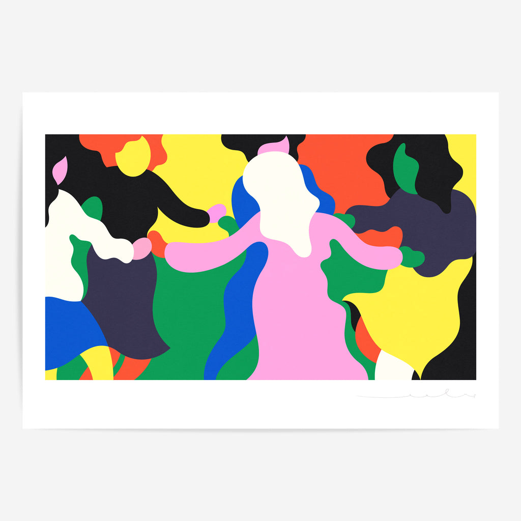 'The Dance' limited edition contemporary art print by UK artist Lee Eelus